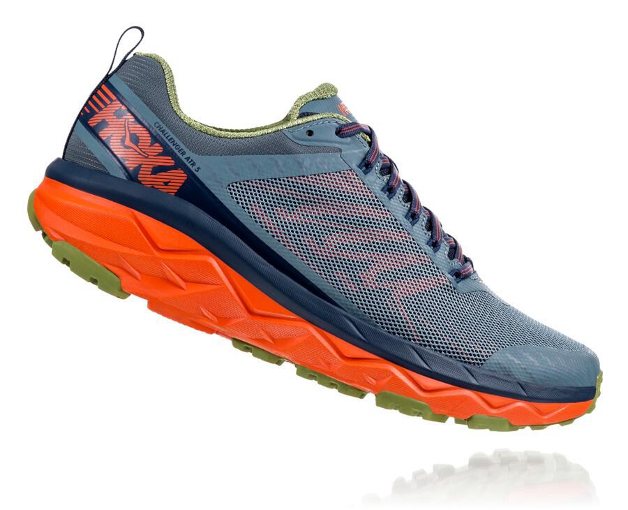 Hoka One One Mens Trail Shoes - Challenger ATR 5 - Navy - RFDB72641